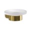 Wall Mount Frosted Glass Soap Dish With Matte Gold Mount